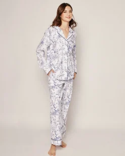 Women Petite Plume Women's Twill Pajama Set in